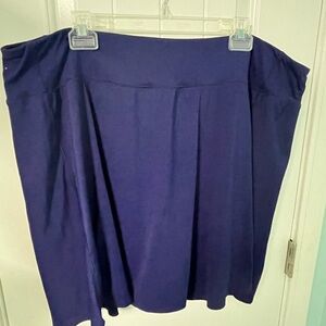 Lane Bryant LIVI Deep Blue A-Line Skirt